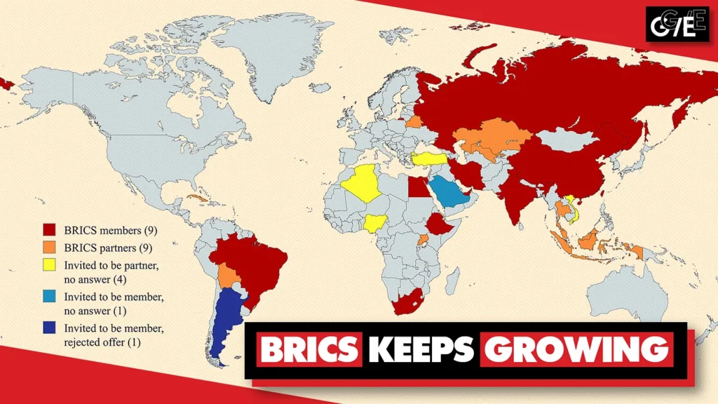 BRICS expands with 9 new partner countries. Now it’s half of world’s population, 41% of the global economy